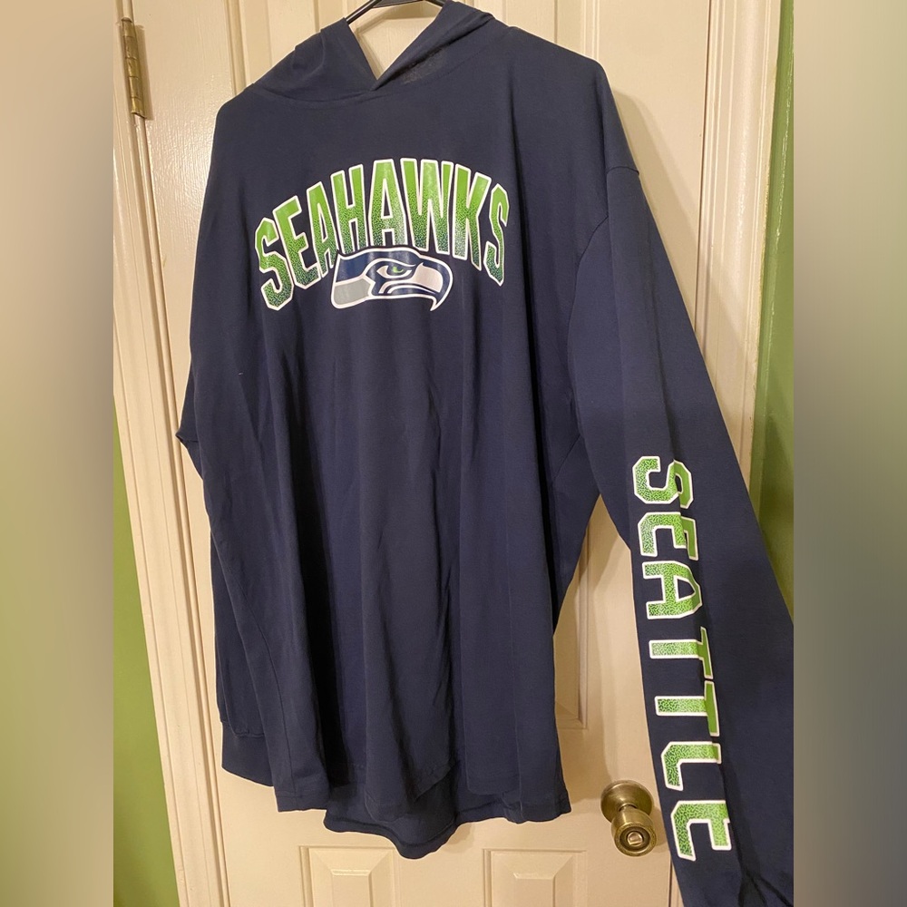 Seattle Seahawks hooded long sleeve shirt
